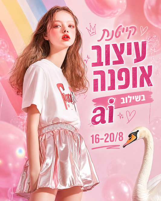 קייטנת עיצוב אופנה - 16-20.8