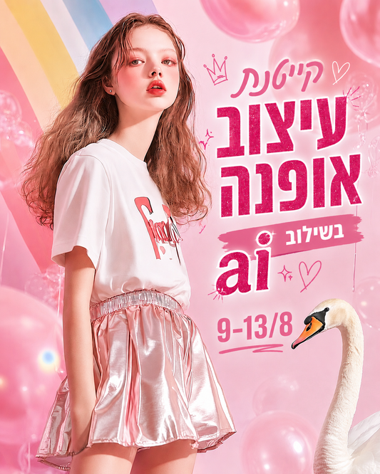 קייטנת עיצוב אופנה - 9-13.8