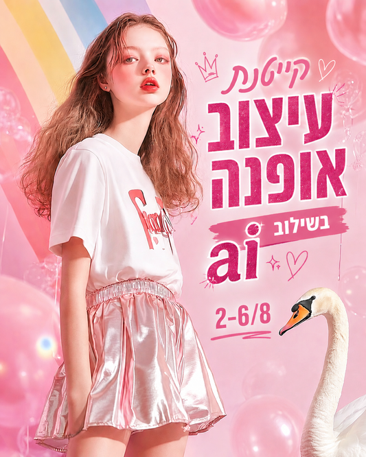 קייטנת עיצוב אופנה - 2-6.8