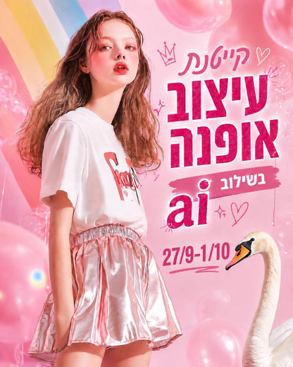 קייטנת עיצוב אופנה -  27.9-1.10